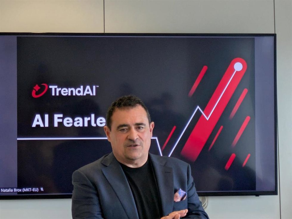 El director general para Iberia, Tony Abellán, en la presentación de TrendAI