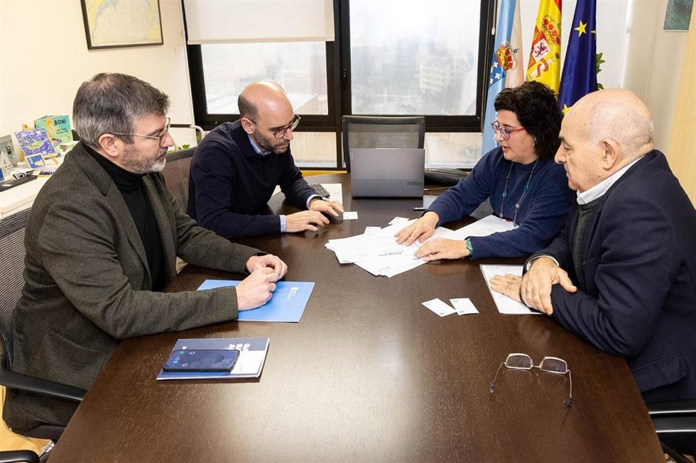 Reunión del director xeral de Pesca, Acuicultura e Innovación Tecnolóxica, Isaac Rosón, con representantes de la Fundación Nueva Pescanova para avanzar en la organización de la GLobal Sustainable Seafood Galicia Forum.