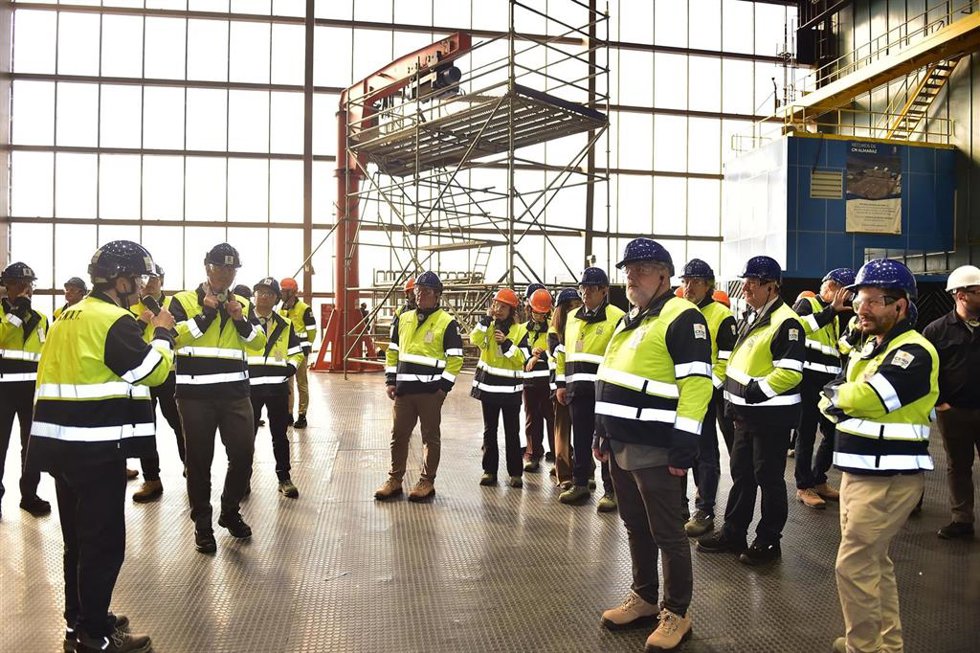 La delegación de eurodiputados visita la Central Nuclear de Almaraz