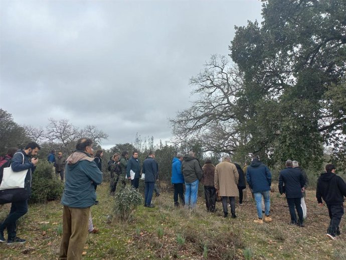 Una delegación del Parlamento europeo visita el Parque Nacional de Cabañeros.