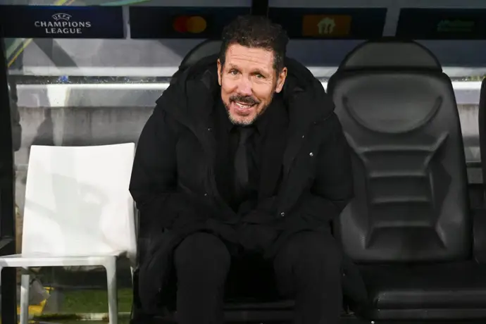 Diego Pablo Simeone, entrenador del Atlético de Madrid.