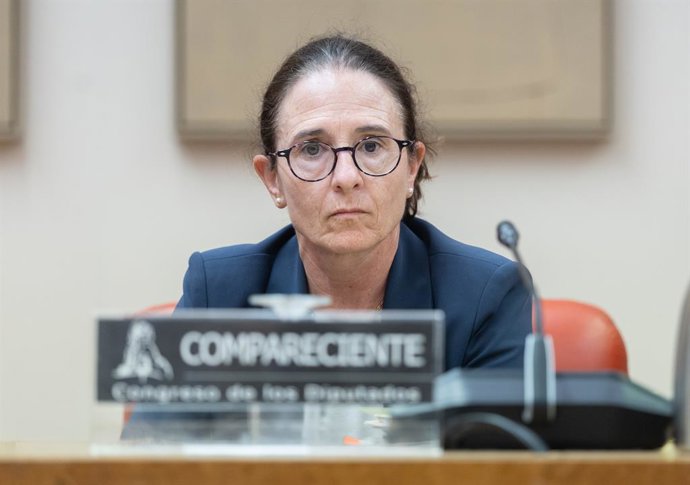 Archivo - Arquivo - A diretora do Departamento de Segurança Nacional do Gabinete da Presidência do Governo, Loreto Gutiérrez Hurtado, comparece à Comissão Mista de Segurança Nacional, no Congresso, em 6 de outubro de 2025, em Madri (Espanha).