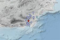 Registrado un nuevo terremoto de magnitud 2.8 con epicentro en Tabernas sentido en otros 16 municipios de Almería