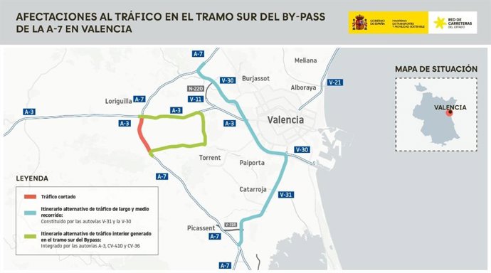 Afectacions al trànsit en l'A-7