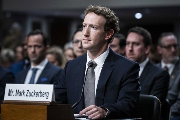Archivo - Arquivo - 31 de janeiro de 2024, EUA, Washington: O CEO da Meta, Mark Zuckerberg, testemunha durante a audiência do Comitê Judiciário do Senado dos EUA “Big Tech e a crise da exploração sexual infantil online”. Foto: Michael Brochstein/ZUMA Pres