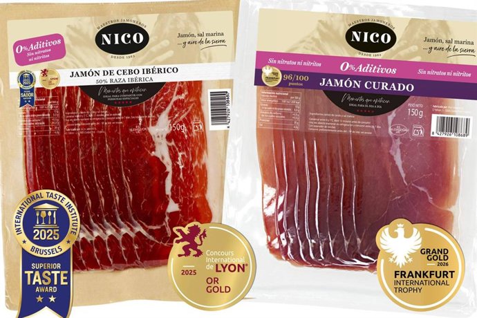 Nico Jamones logra un triplete internacional con su gama sin aditivos