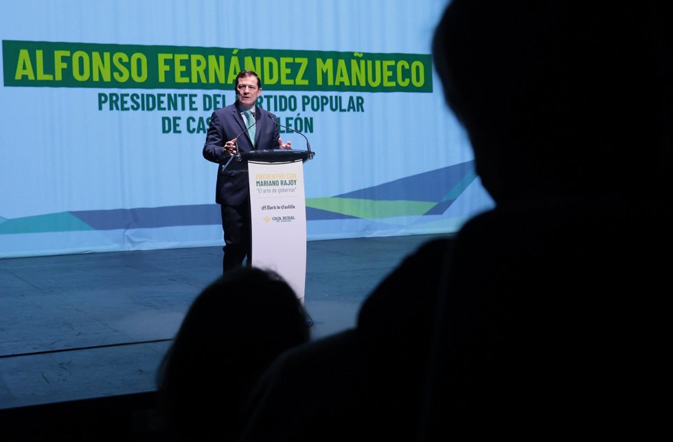 El presidente de la Junta y del PP de Castilla y León, Alfonso Fernández Mañueco, en el encuentro 'El arte de gobernar' organizado por El Norte de Castilla.