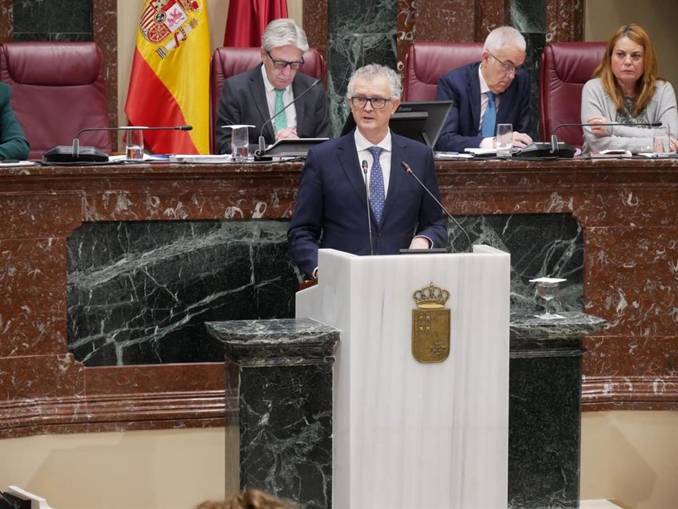 Archivo - El consejero de Salud, Juan José Pedreño, interviene en la Asamblea Regional (archivo)