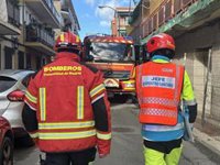 Tres heridos tras un incendio en un antiguo hostal ocupado de Collado Villalba