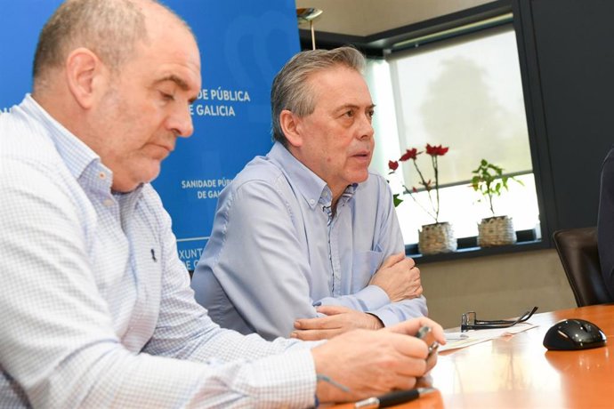 El conselleiro de Sanidade, Antonio Gómez Caamaño, se reúne con los gerentes de las siete áreas sanitarias para evaluar el impacto de la huelga nacional de médicos contra el Estatuto Marco. Santiago de Compostela.