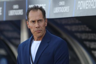 Futbol, O’Higgins vs Esporte Clube Bahia, Segunda Fase, Conmebol Libertadores 2026  El entrenador de O’Higgins Lucas Bogavlio es fotografiado durante el partido de Conmebol Libertadores contra Esporte Clube Bahia disputado en el Estadio Codelco El