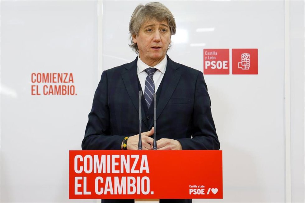 Carlos Martínez en un momento de la rueda de prensa ofrecida este jueves en Valladolid