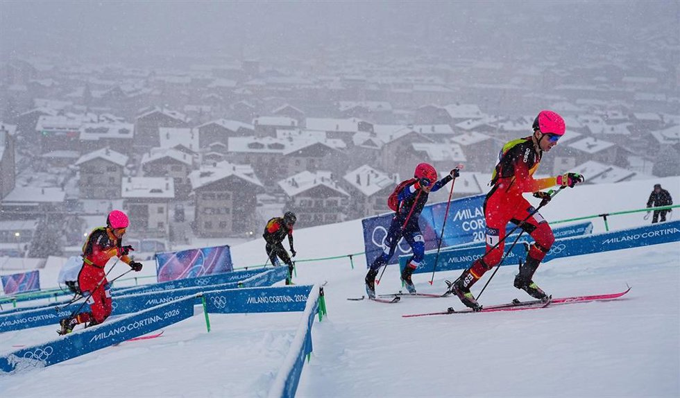 Oriol Cardona y Ot Ferrer durante los Juegos de Invierno de Milán y Cortina d'Ampezzo 2026