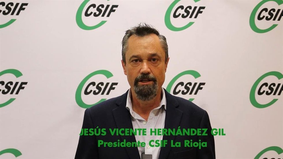 El presidente del CSIF La Rioja, Jesús Hernández