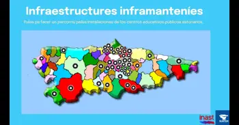 Suatea elabora un mapa interactivo con infraestructuras deterioradas de centros educativos