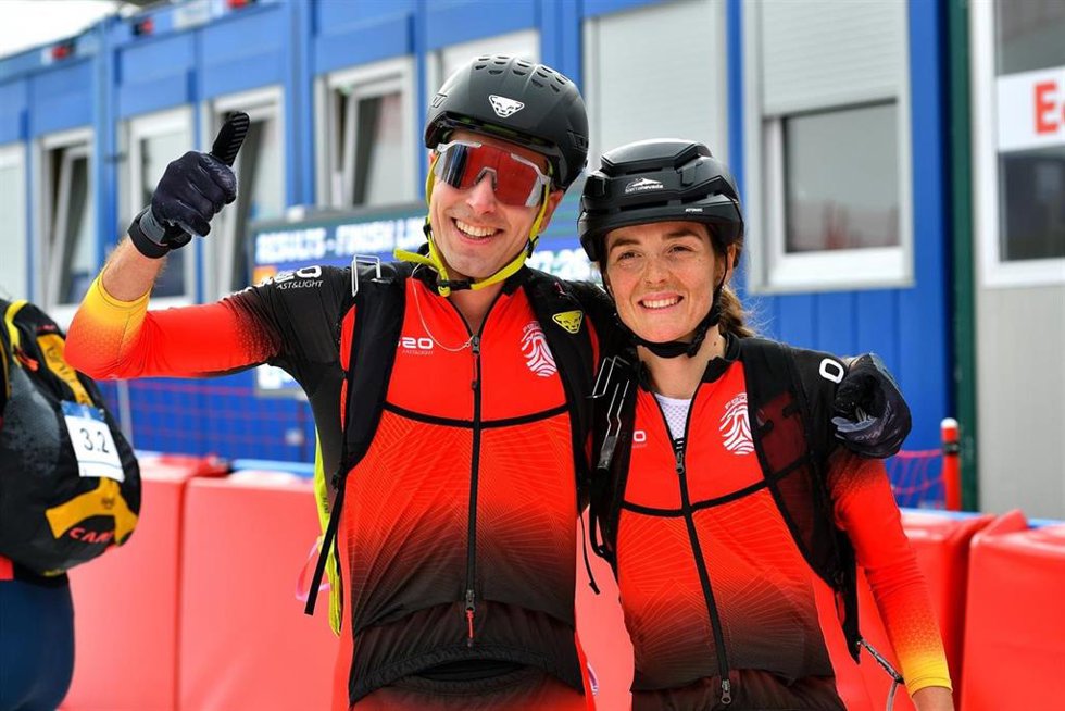 Archivo - Oriol Cardona Y Ana Alonso Celebran Una Medalla En Esquí De Montaña. Archivo.