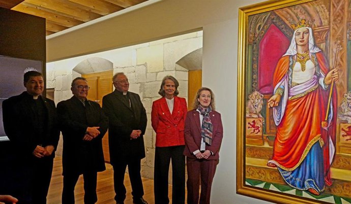 Imagen de la presentación de la exposición 'Urraca I. Reina con Reino' que acoge desde mañana el Museo de San Isidoro de León.
