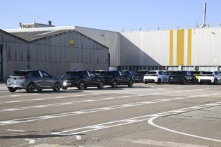 Archivo - Exterior de la planta de Stellantis en Figueruelas (Zaragoza).