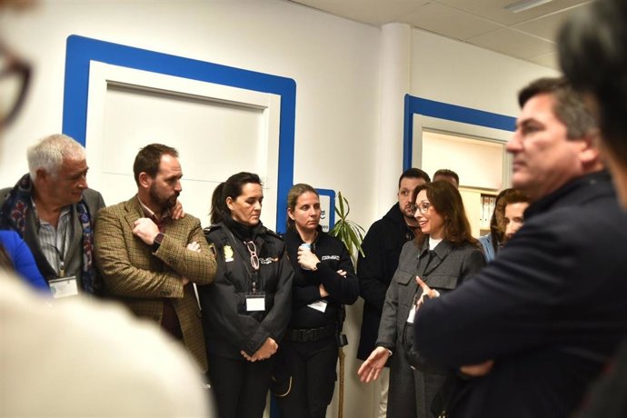 La delegada del Gobierno andaluz en Málaga, Patricia Navarro, en el nuevo espacio para la atención integral a menores víctimas de violencia sexual