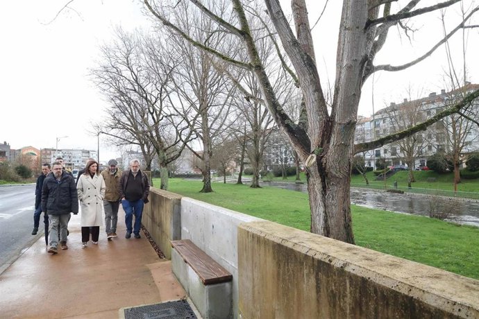La conselleira de Medio Ambiente e Cambio Climático, Ángeles Vázquez, visita las obras llevadas a cabo por la Xunta para evitar inundaciones en Carballo