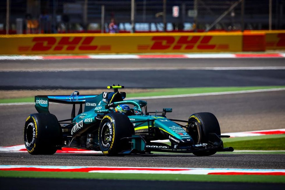 El piloto español Fernando Alonso (Aston Martin), durante los test oficiales de pretemporada de la temporada 2026 de F1.