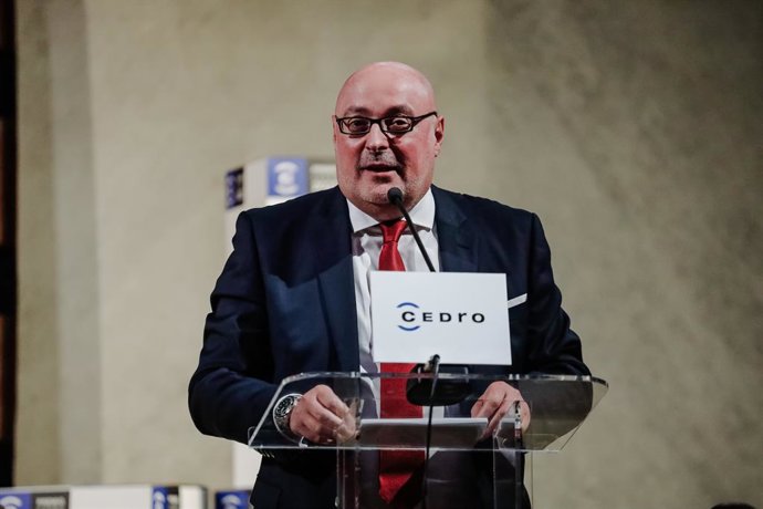 Archivo - Daniel Fernández en l'acte de lliurament del Premio CEDRE 2022