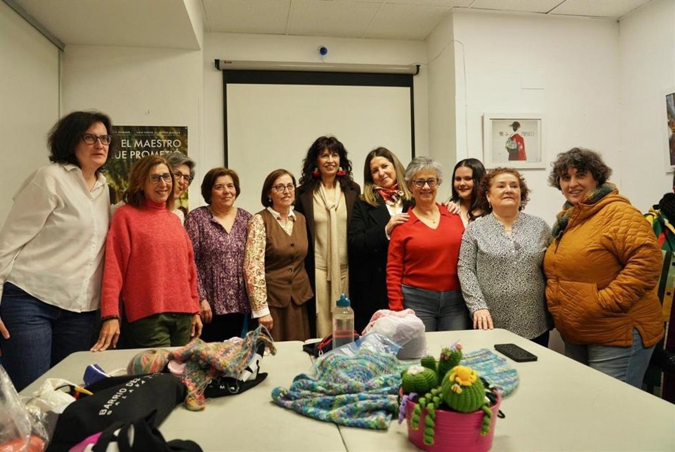 Ana Redondo, durante su visita a proyectos sobre igualdad en Salamanca.
