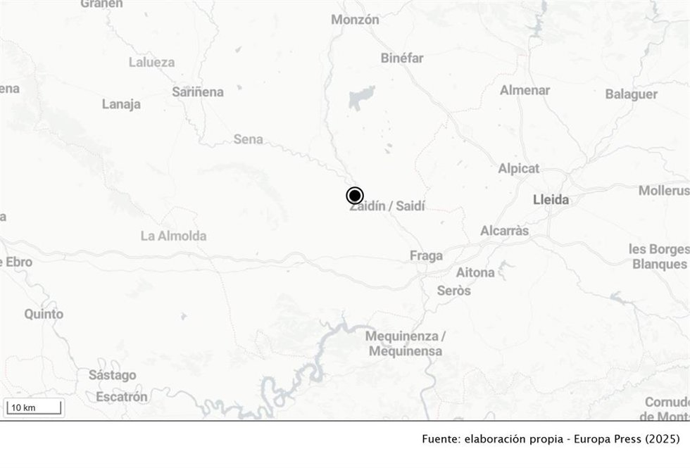 Ubicación del municipio oscense de Ballobar.