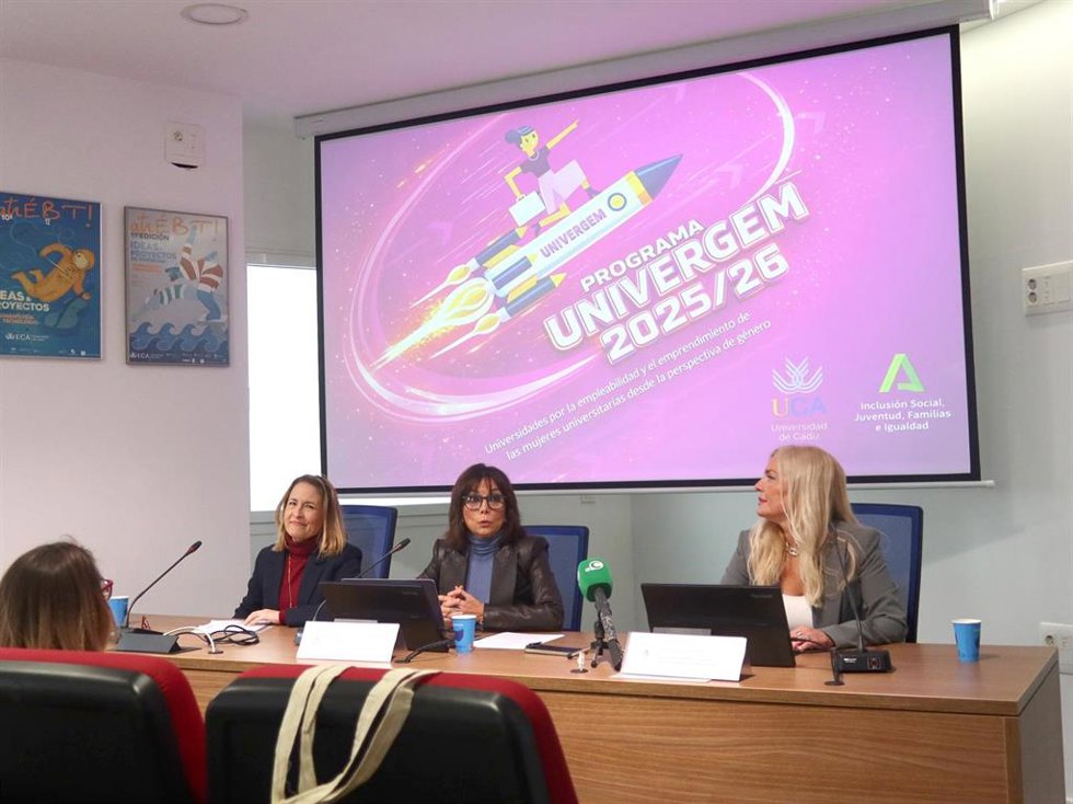 Archivo - Presentación de la quinta edición del programa Univergem, promovida por la Universidad de Cádiz y el Instituto Andaluz de la Mujer.