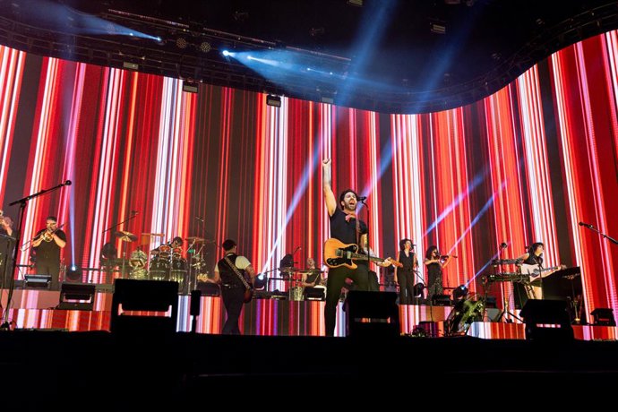 Archivo - El grupo Viva Suecia durante su actuación en el Movistar Arena, a 31 de octubre de 2025, en Madrid (España). Viva Suecia es una banda española de indie rock formada en Murcia en 2013, considerada uno de los referentes actuales del género en Espa