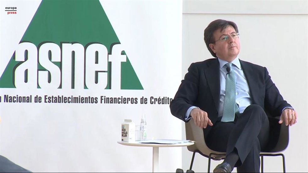 Archivo - El secretario general de Asnef, Ignacio Pla, a 25 de mayo de 2021.