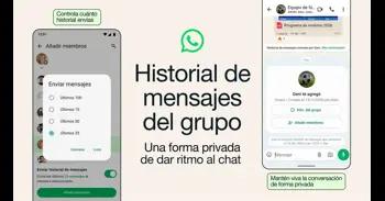 WhatsApp lanza el historial de mensajes en grupo para facilitar poner al día a los nuevos integrantes