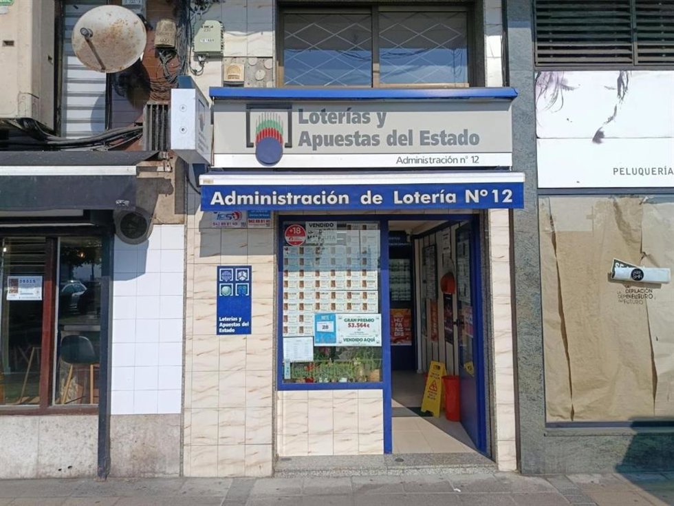 Administración de Lotería número 12 de Santander, ubicada en la calle Marqués de la Hermida