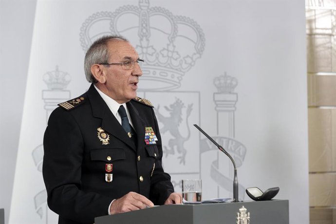 Archivo - Arquivo - O DAO da Polícia, José Ángel González, durante a coletiva de imprensa convocada após a reunião do Comitê Técnico de Gestão da COVID-19 no 37º dia do estado de alarme decretado pela crise do coronavírus, em Madri (Espanha), em 20 de abr