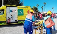 Herido por quemaduras un trabajador al reventar una tubería de vapor en un hotel de Torremolinos (Málaga)