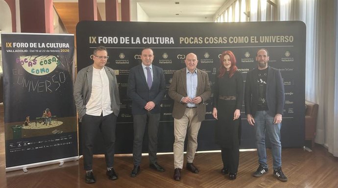 Presentación de la jornada inaugural del IX Foro de la Cultura en Valladolid.