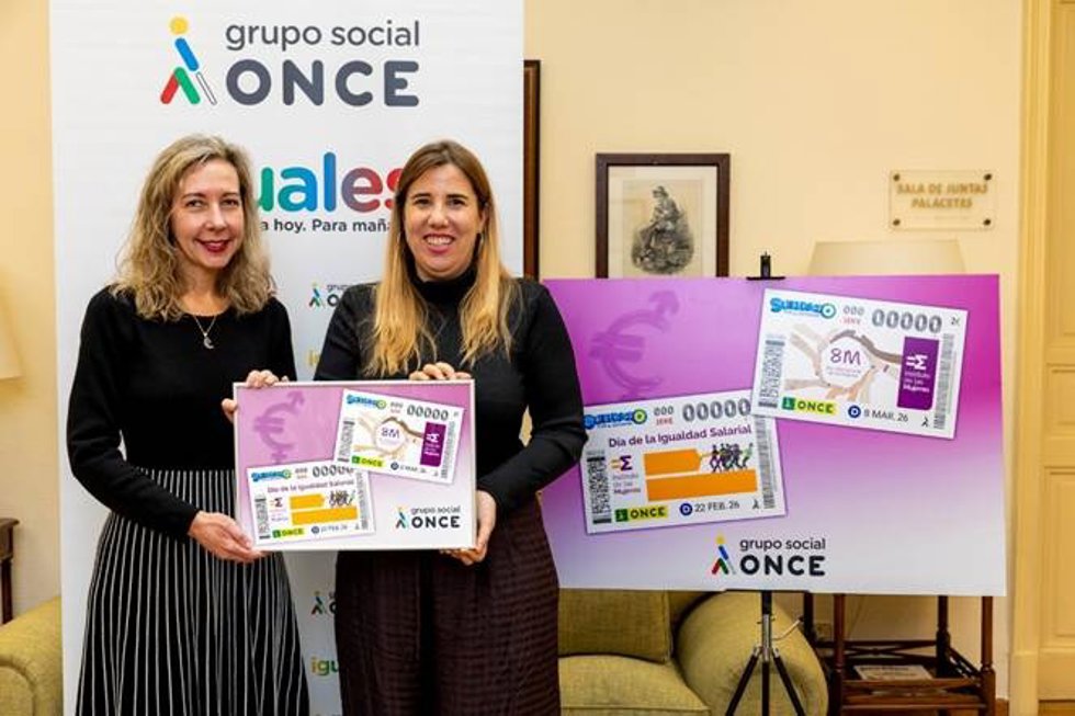 La ONCE dedica dos cupones al Día de la Igualdad Salarial y al Día Internacional de las Mujeres