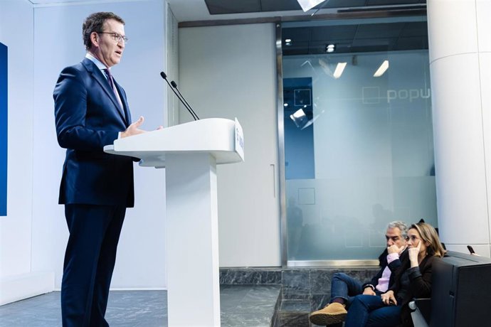 Archivo - El líder del PP, Alberto Núñez Feijóo.