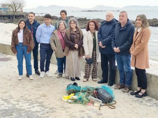 Investigadores del proyecto Polybris, de revalorización de residuos plásticos procedentes del mar.
