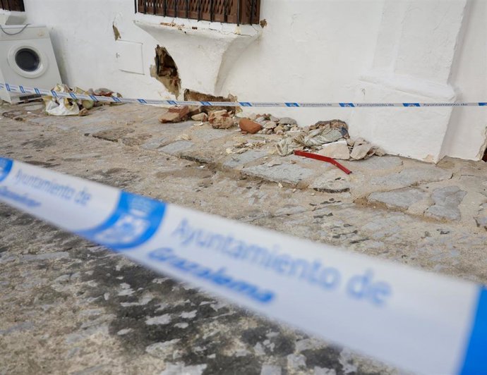 Imagen de zonas de Grazalema (Cádiz) afectadas por las borrascas. 