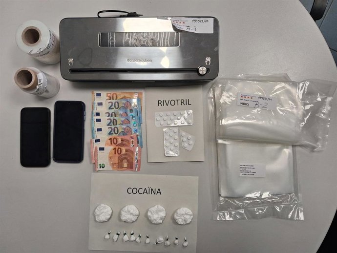 Drogas intervenidas tras las 3 entradas y registros