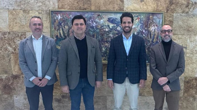 El director general de Patrimonio Cultural, Patricio Sánchez, y el alcalde de San Javier, José Miguel Luengo, en la presentación de las actividades