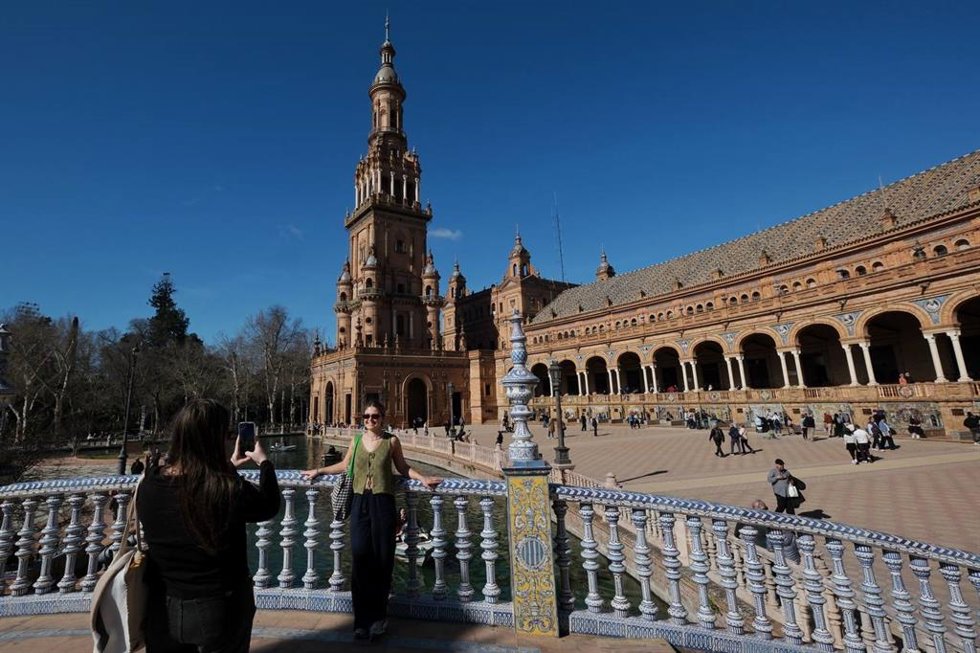 Archivo - Imagen de la Plaza de España de Sevilla. (Imagen de archivo).