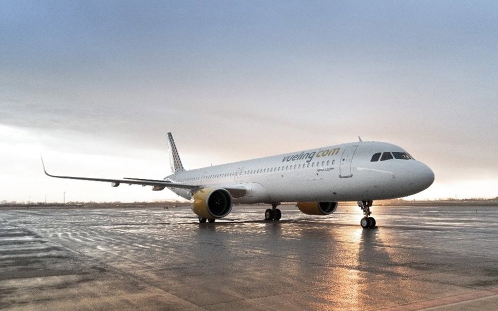 Imagen de un avión de Vueling.