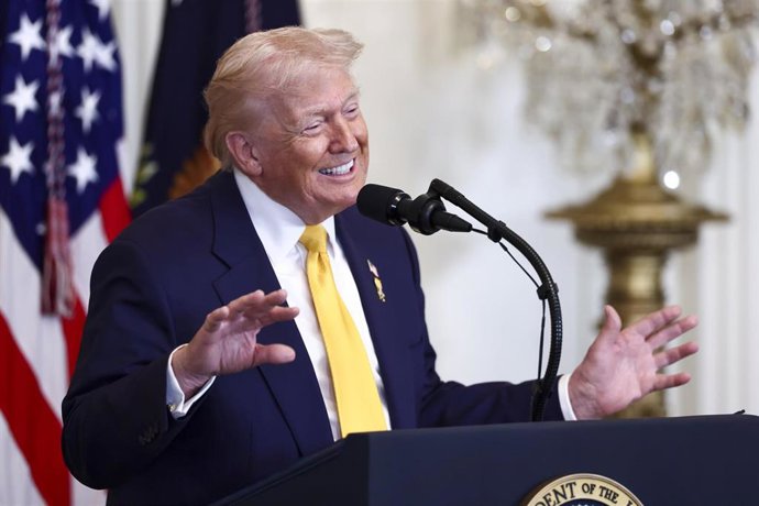 El presidente de Estados Unidos, Donald Trump, durante un acto oficial (archivo)