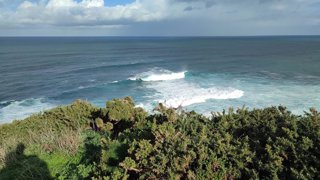 Archivo - Cabo Busto, fenómenos costeros, temporal, litoral asturiano, mar cantábrico, costa, oleaje, olas.
