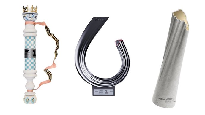 Trofeos finalistas para ser elegidos como trofeo oficial para el GP de España de Fórmula 1.