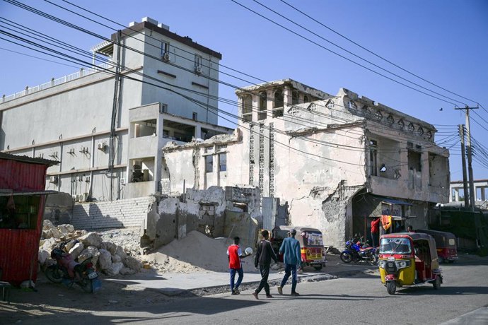 Archivo - MOGADISHU, Jan. 16, 2026  -- This photo taken on Jan. 11, 2026 shows the city view of Mogadishu, Somalia.