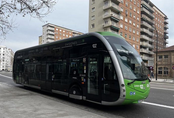 Archivo - Autobús, bus, urbano, Zaragoza