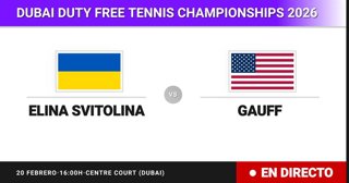 Elina Svitolina - Coco Gauff: resumen y estadísticas del partido de Semifinal de Dubai Duty Free Tennis Championships